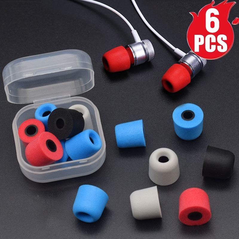 1-6Pair Soft Memory Foam Earbu - Earphone Foam Tip review and price