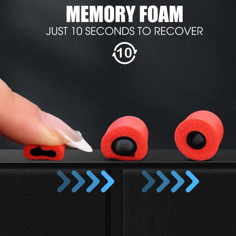 1-6Pair Soft Memory Foam Earbu - Earphone Foam Tip review and price