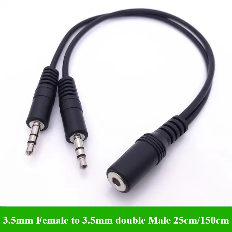 2/5Pcs/lot 3.5mm 1 to 2 Audio  - Earphone Splitter Jack review and price