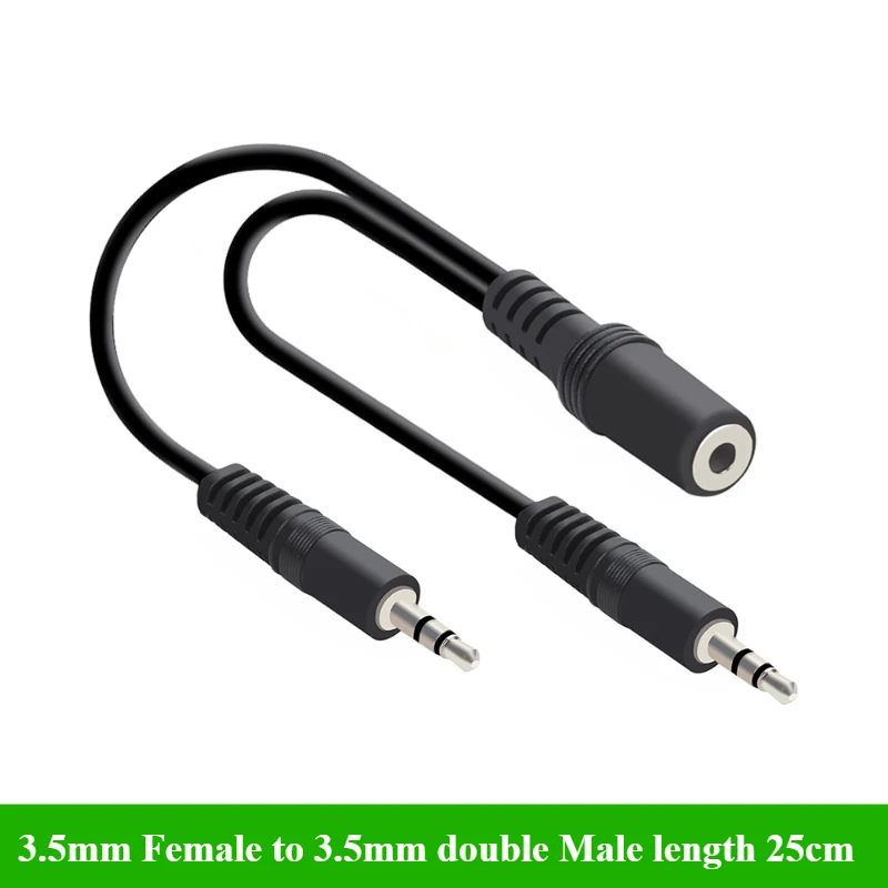 2/5Pcs/lot 3.5mm 1 to 2 Audio  - Earphone Splitter Jack review and price