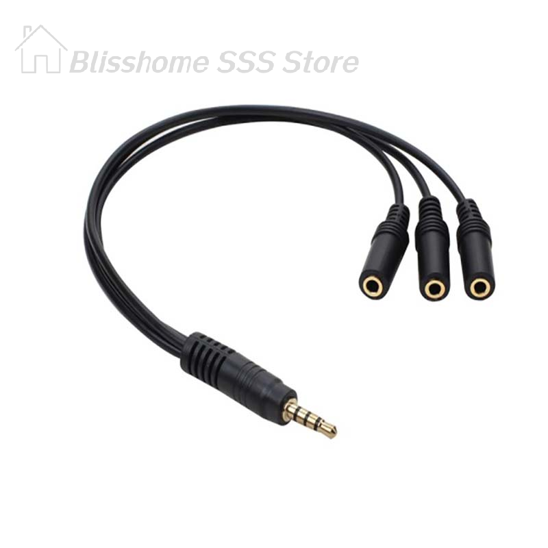 【S】3.5mm 3 Way Port Aux Multi  - Earphone Splitter Jack review and price