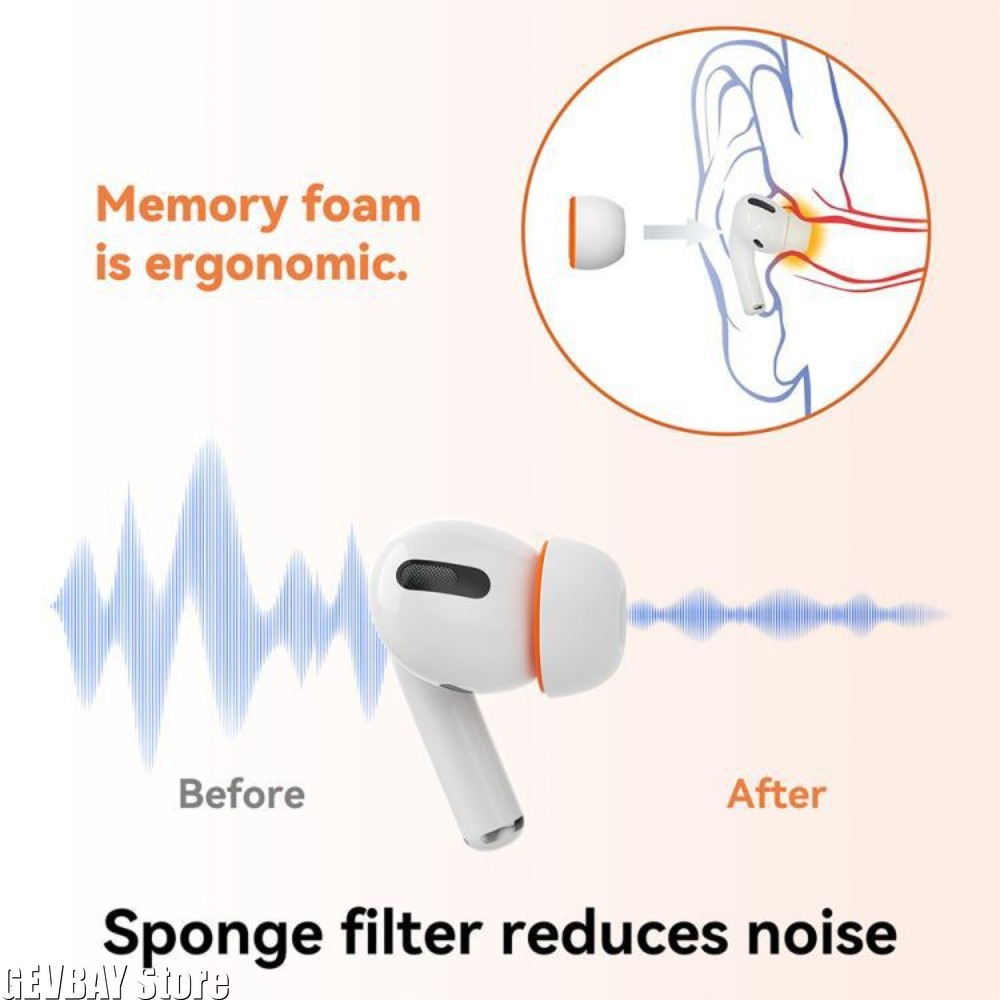 Comfortable Sponge Ear Tips Re - Earphone Foam Tip review and price