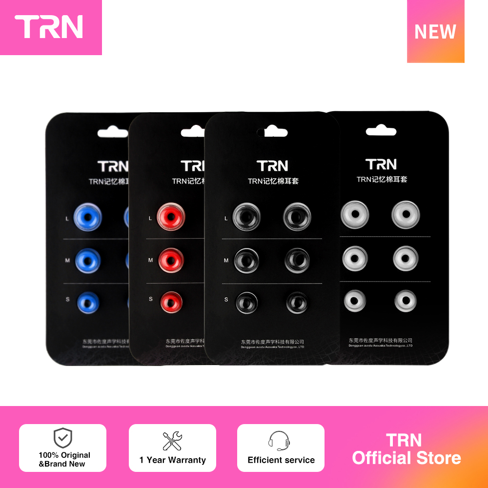 TRN 3Pairs (6pcs) Earphone Mem - Earphone Foam Tip review and price